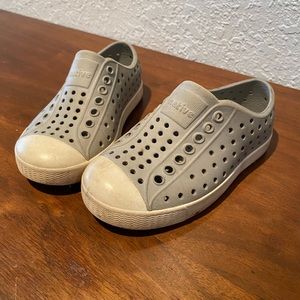 Grey native shoes